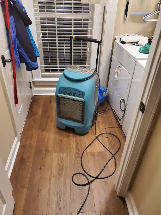 Commercial dehumidifier deployed for Flood Damage Cleanup in Palmyra